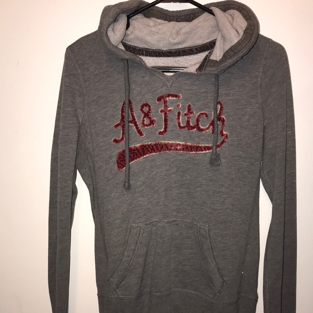 Grey Abercrombie & Fitch Hoodie